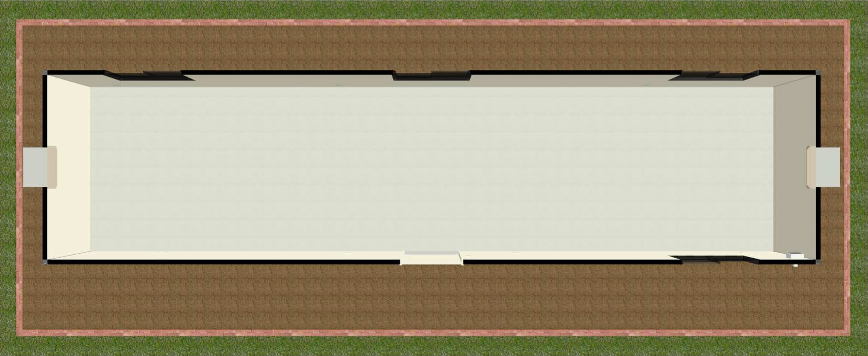 Large open plan multipurpose modular building