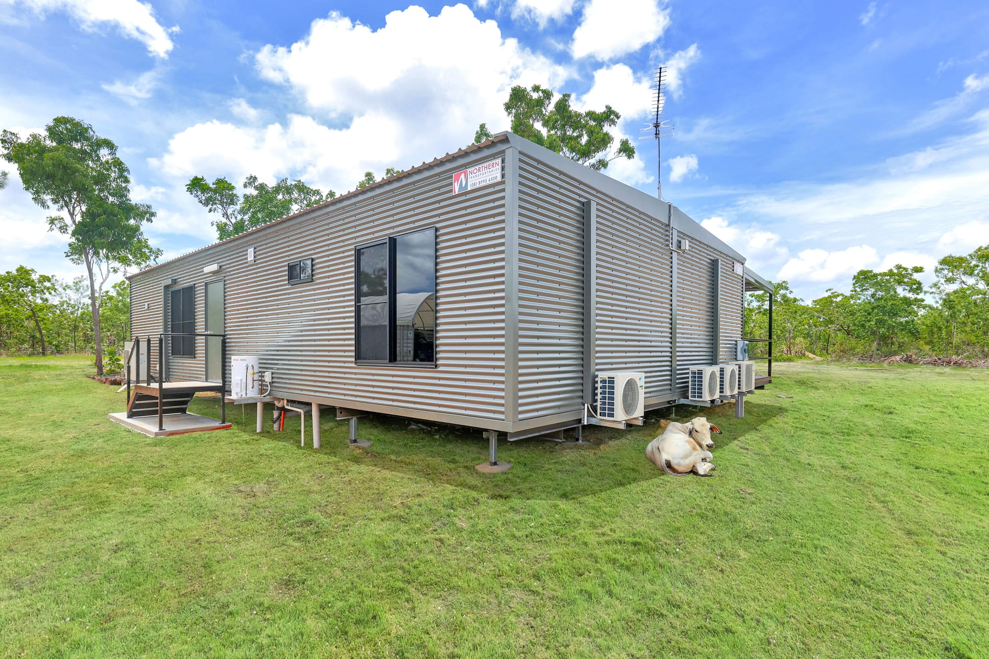 The Acacia modular home, side of house