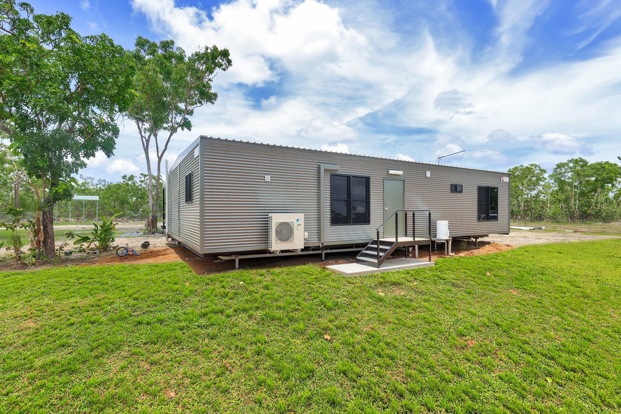 The Acacia modular home, back of house
