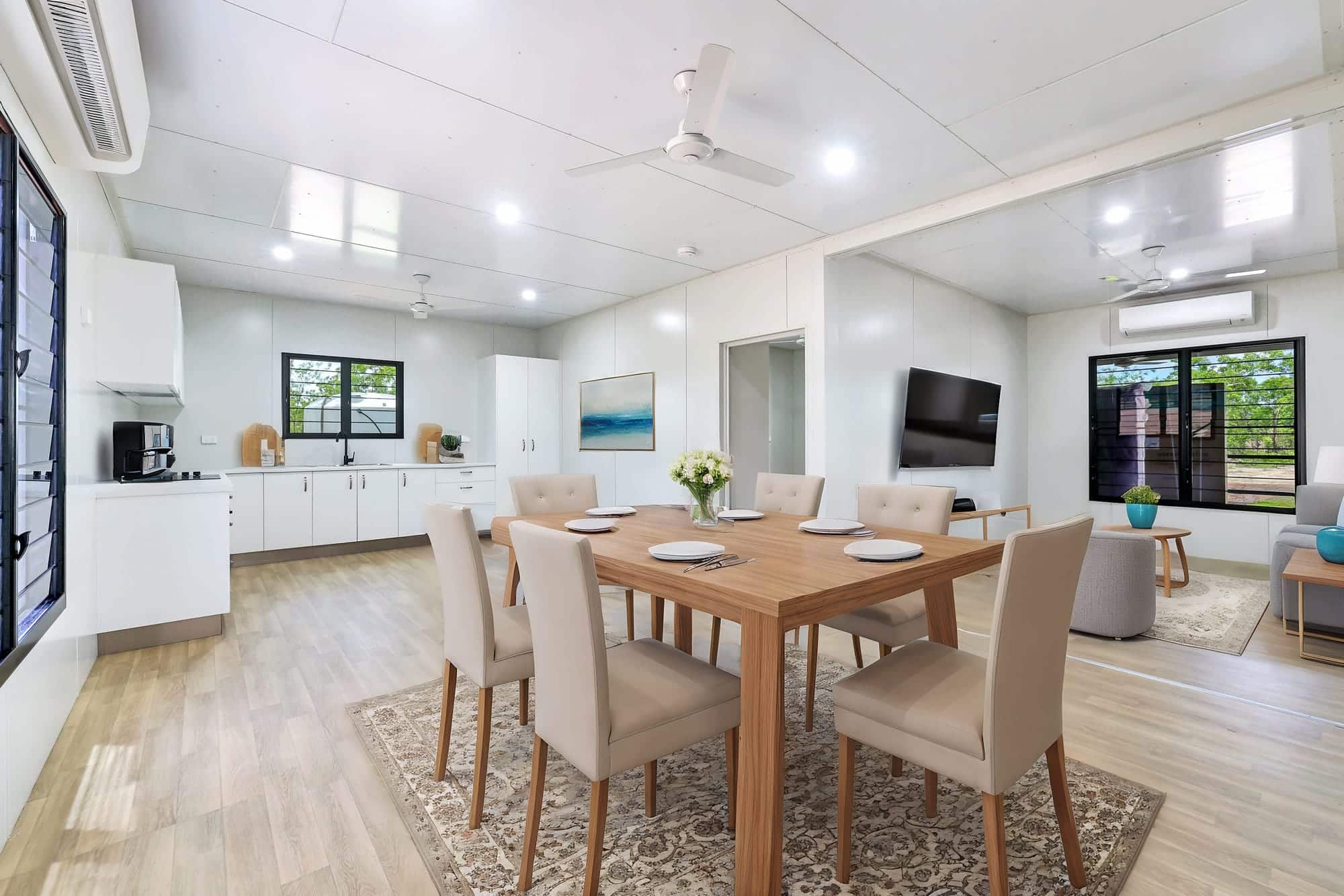 The Acacia modular home, dining room