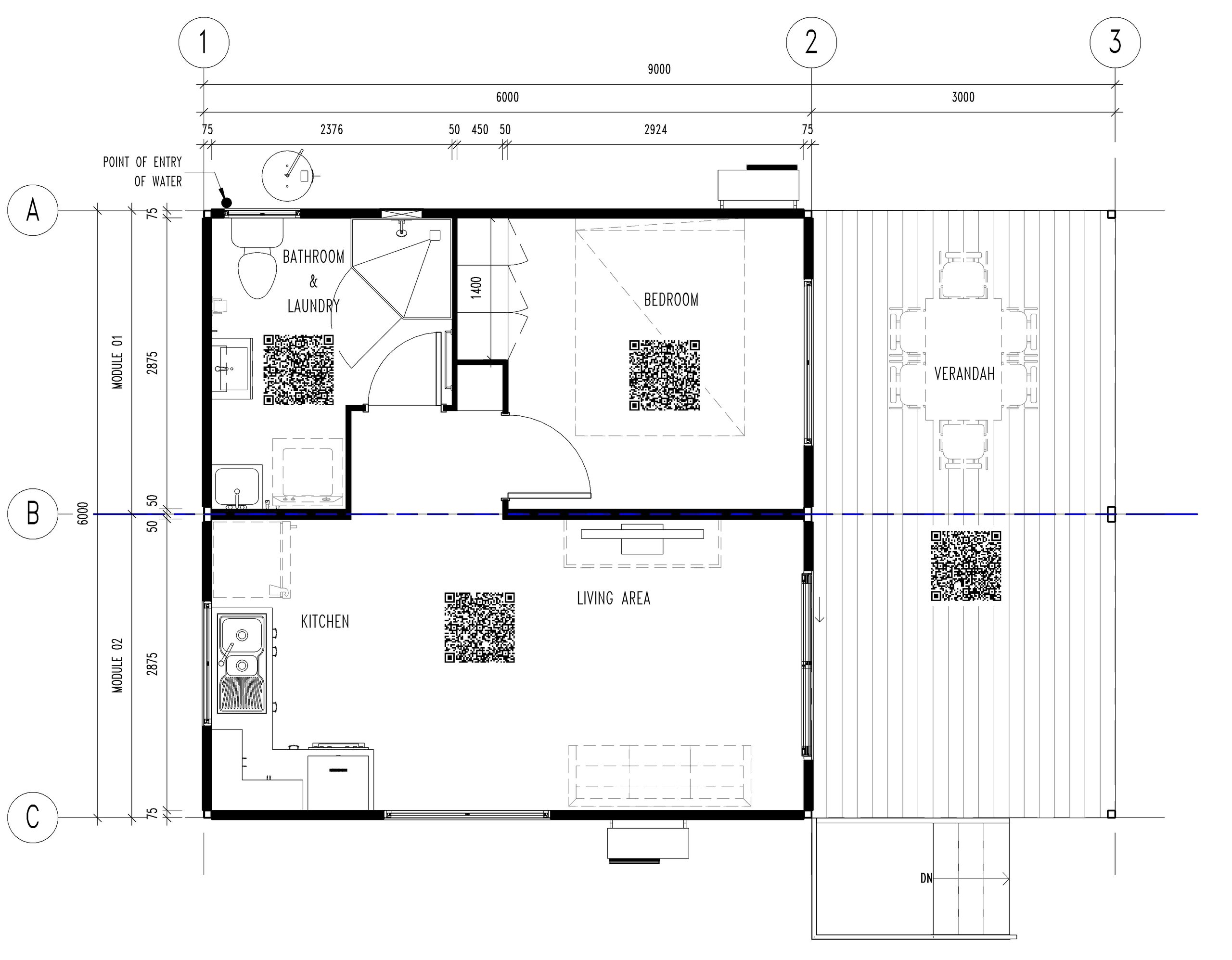 The Kakadu modular home floor plan
