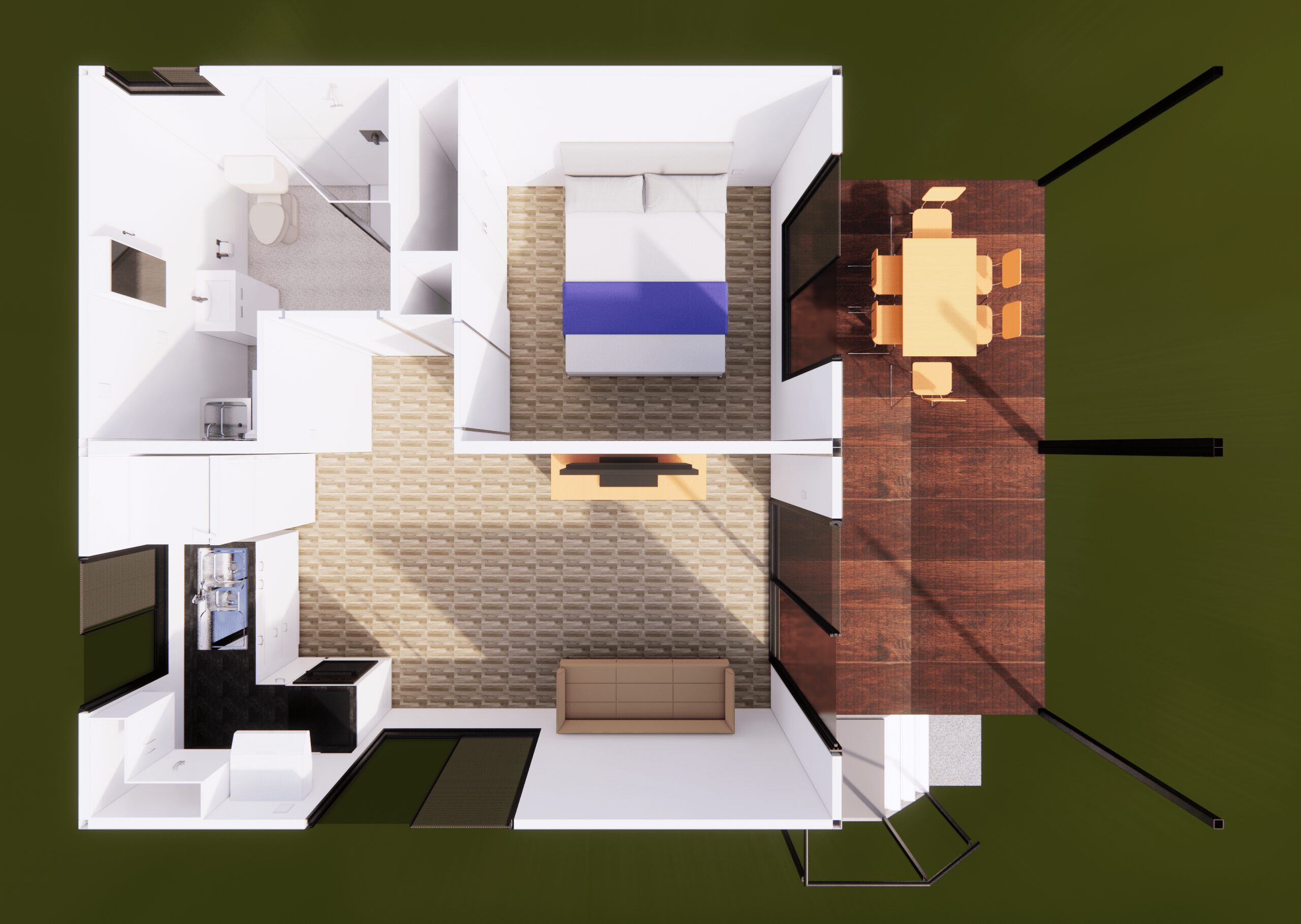 The Kakadu modular home, floor plan