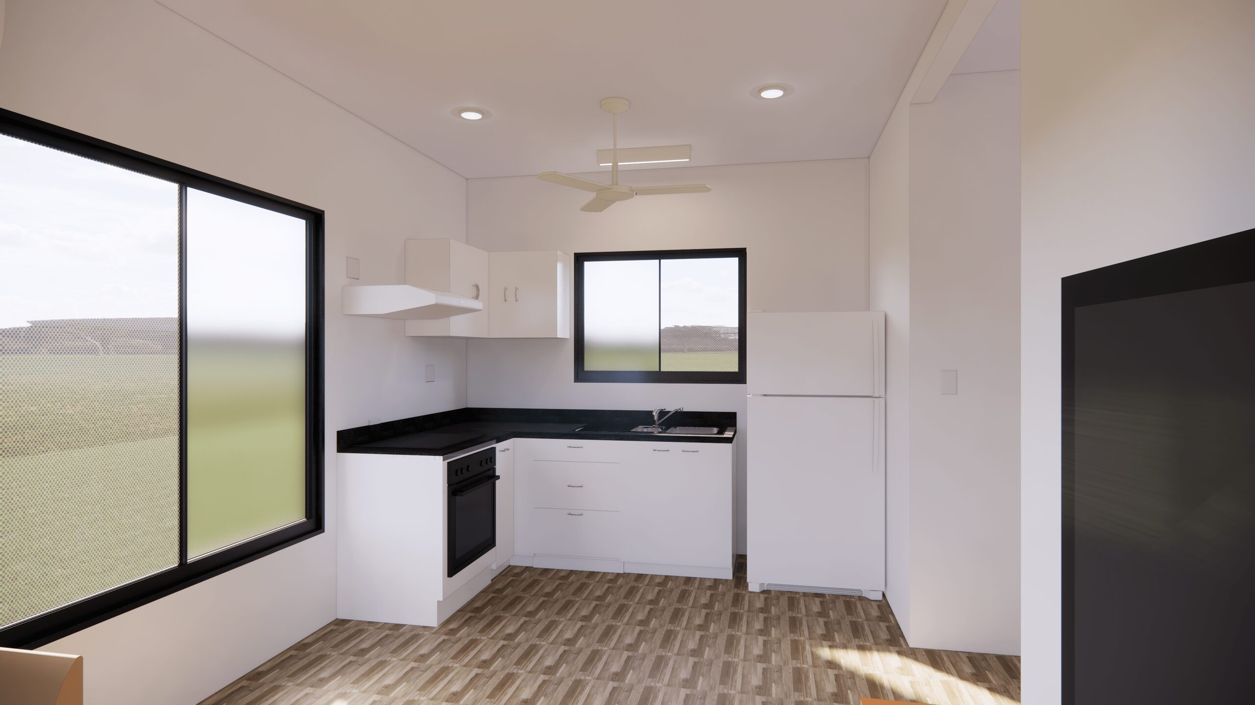 The Kakadu modular home, kitchen