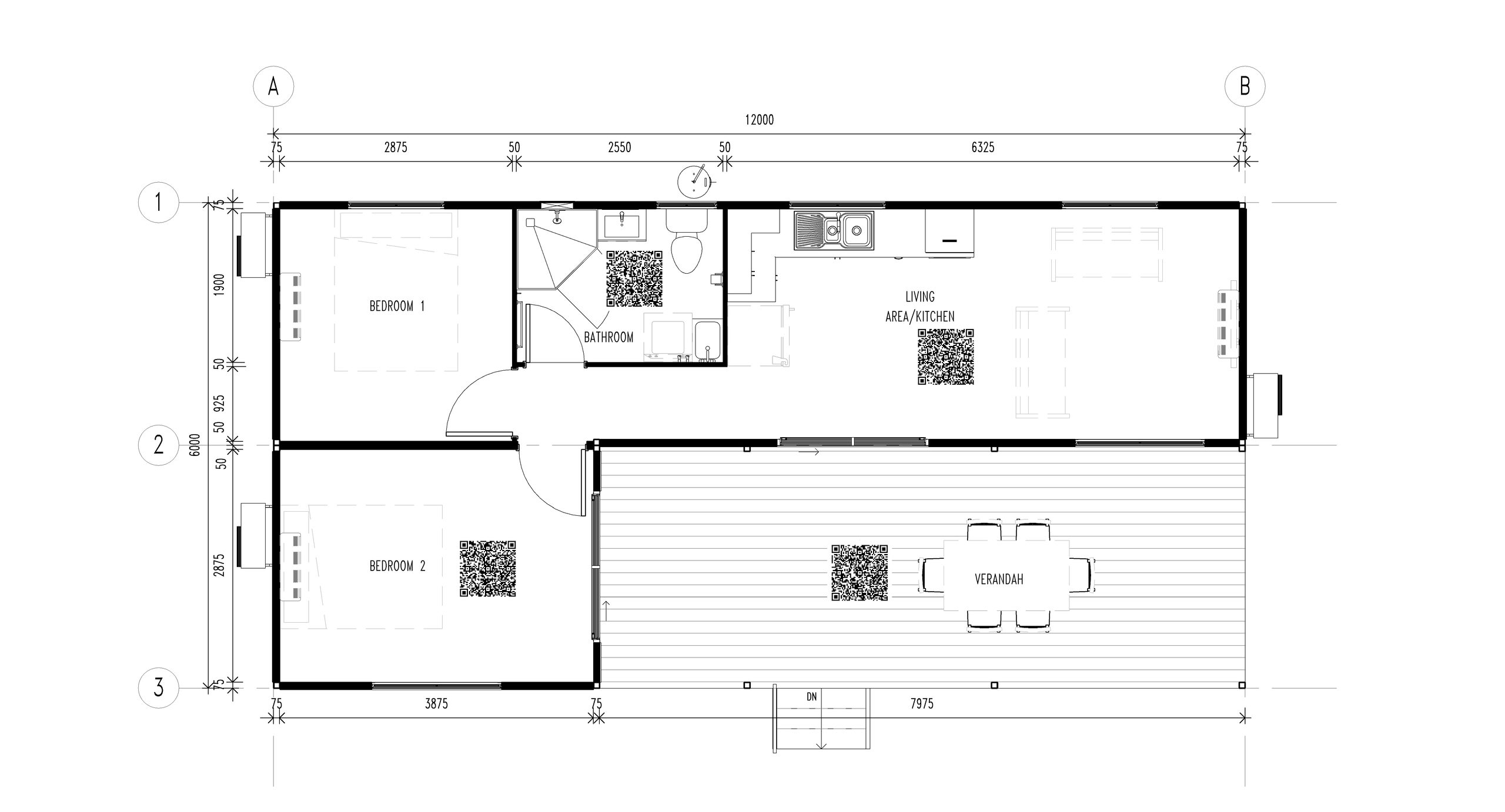 The Daly modular home, floor plan