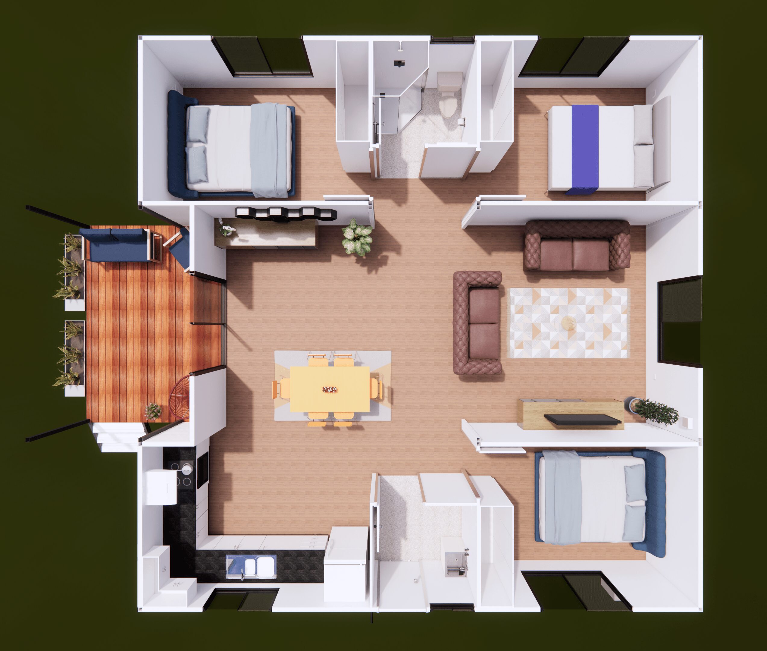 The Kimberley modular home, floor plan