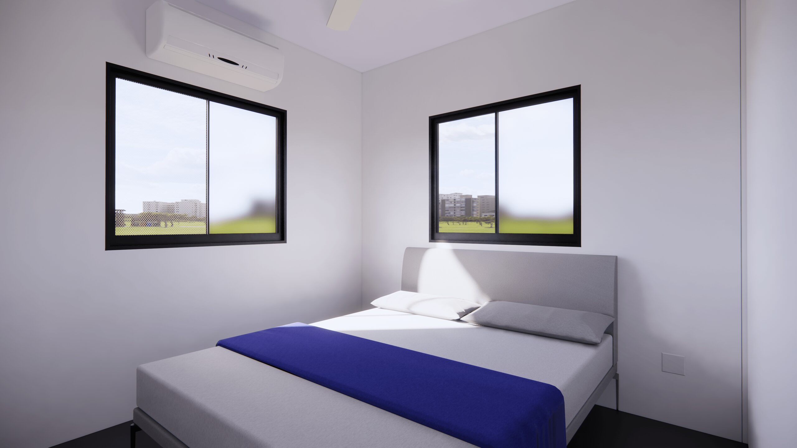 The Waratah modular home, bedroom