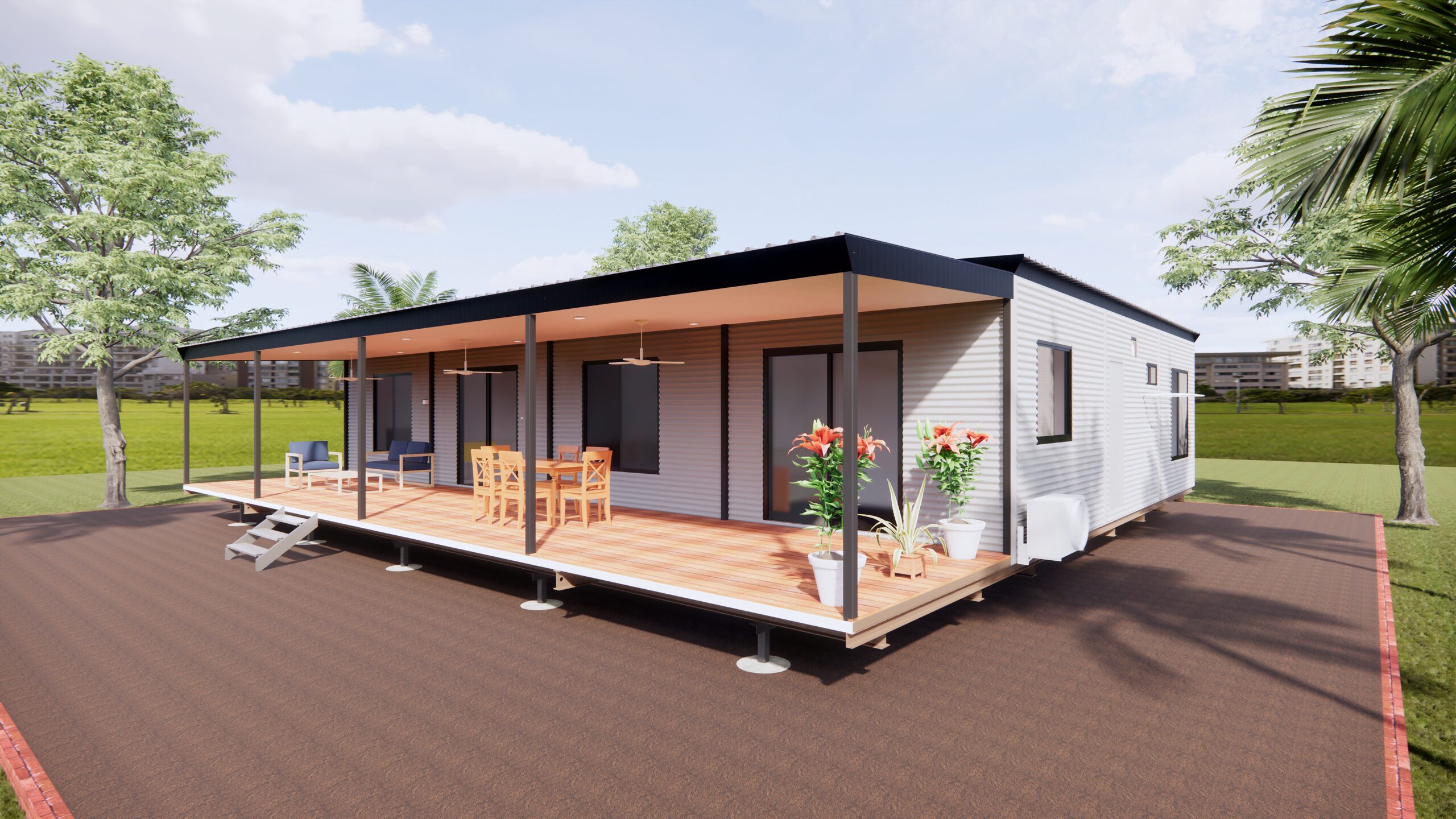 The Finnis modular home, exterior view