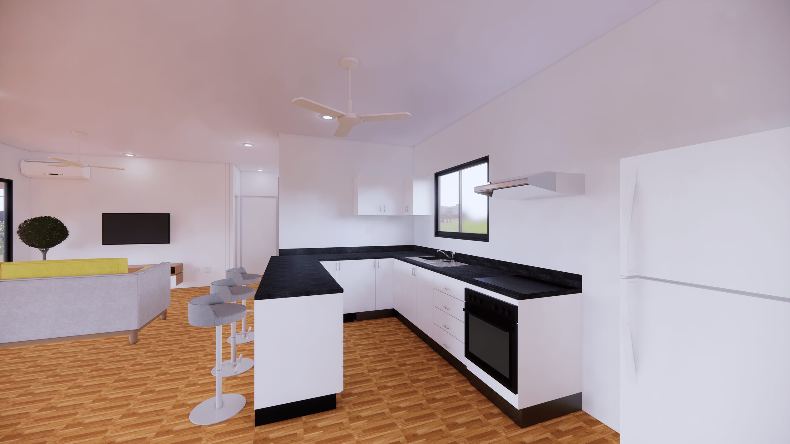 The Roper modular home, kitchen