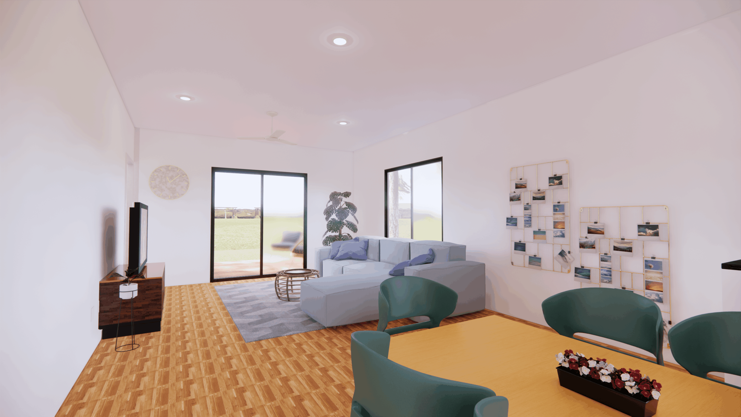 The Barkly modular home, living room