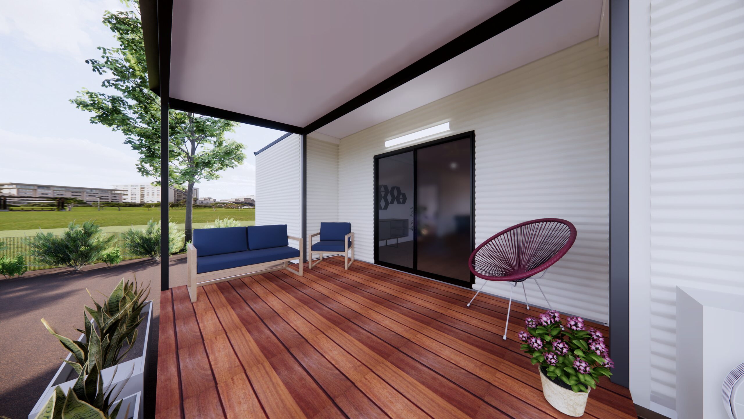 The Kimberley modular home, verandah