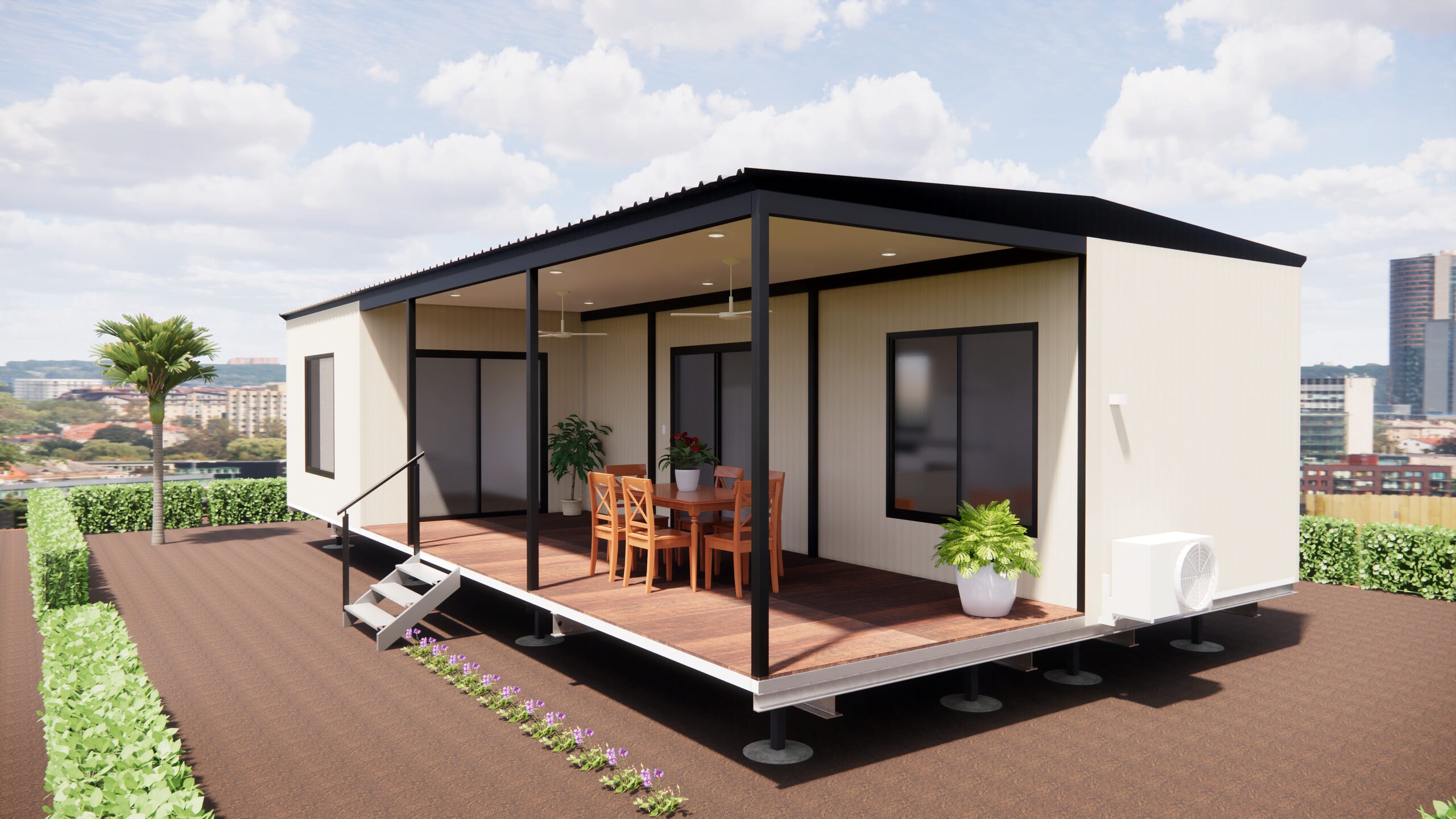 The Daly modular home, perspective