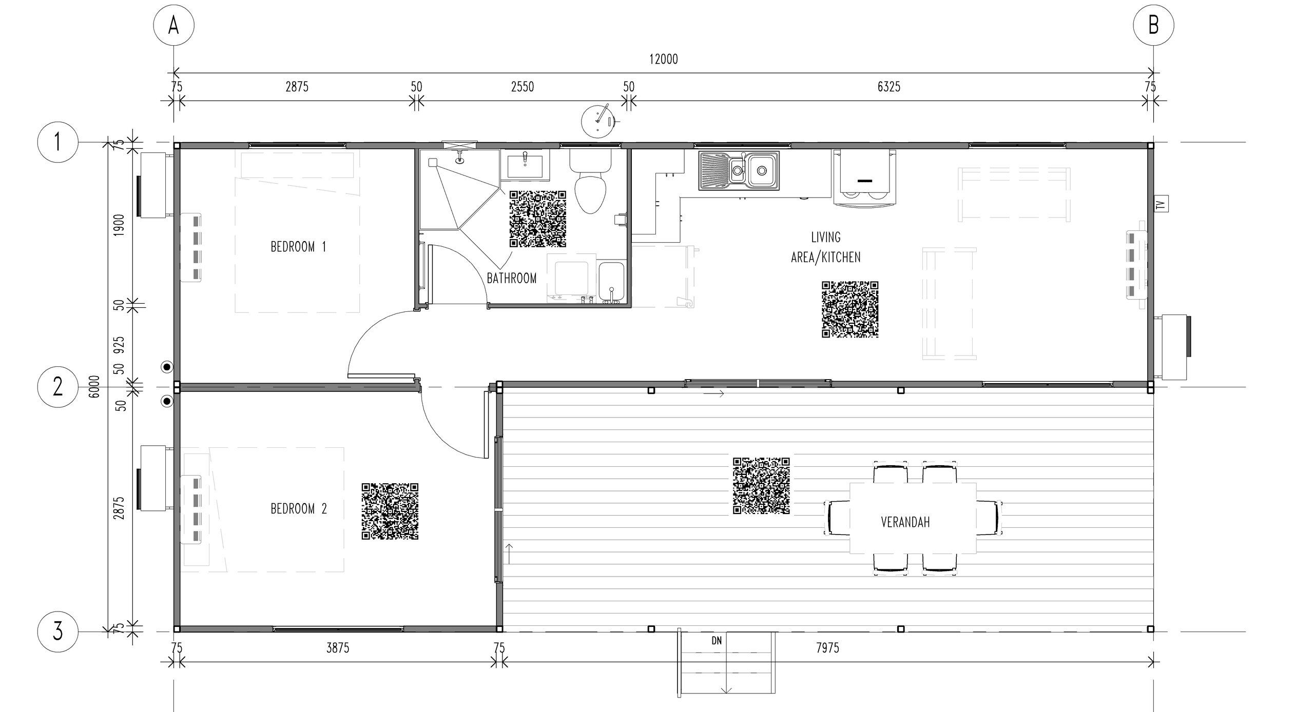 The Daly modular home floor plan