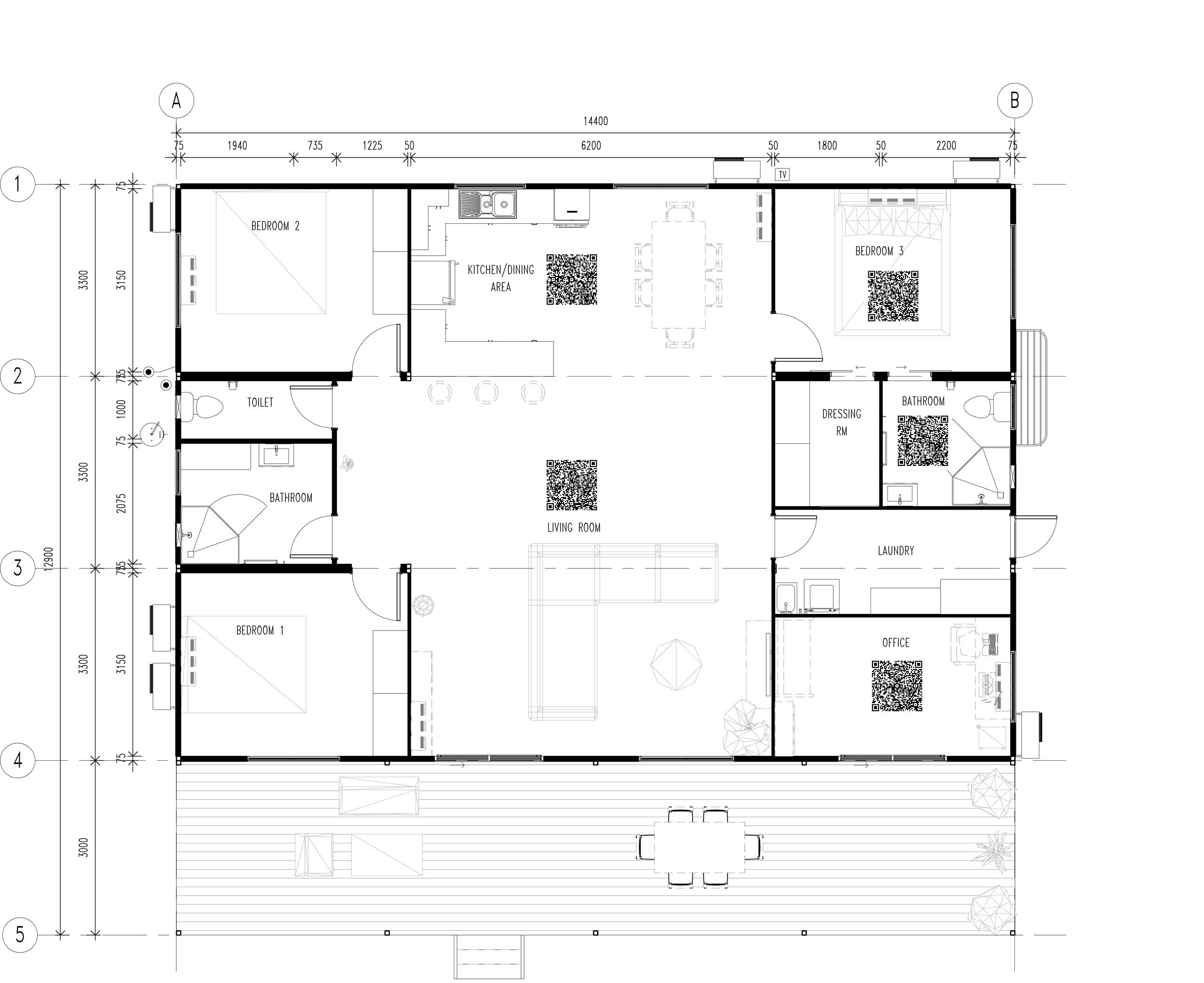 The Finnis modular home floor plan