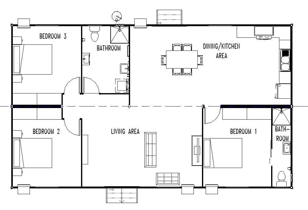 The Acacia modular home floor plan