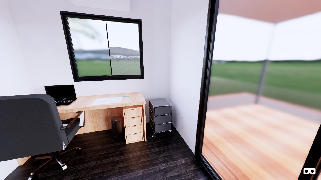 360 degree panoramic view of the office in The Finnis modular home