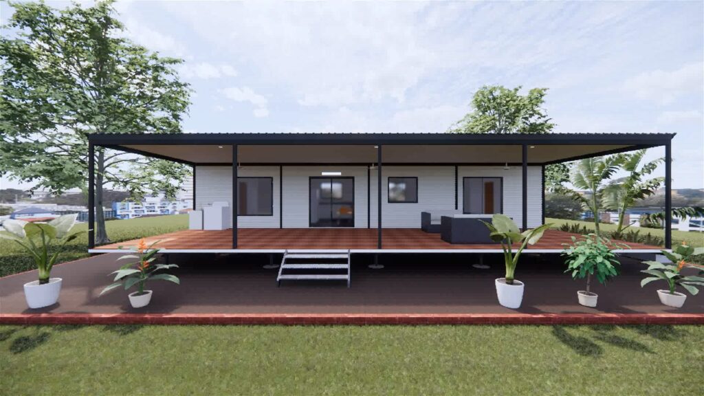 The Litchfield modular home, exterior view