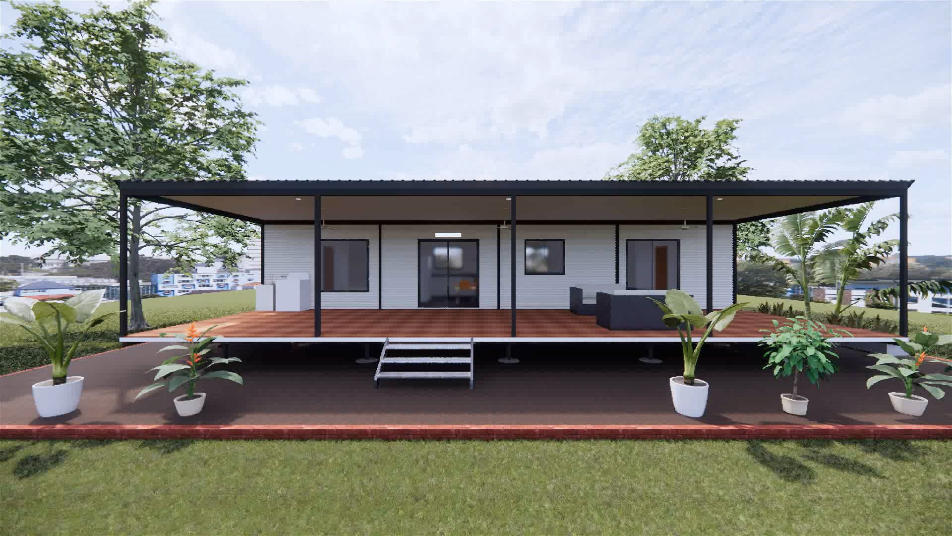 The Litchfield modular home, exterior view